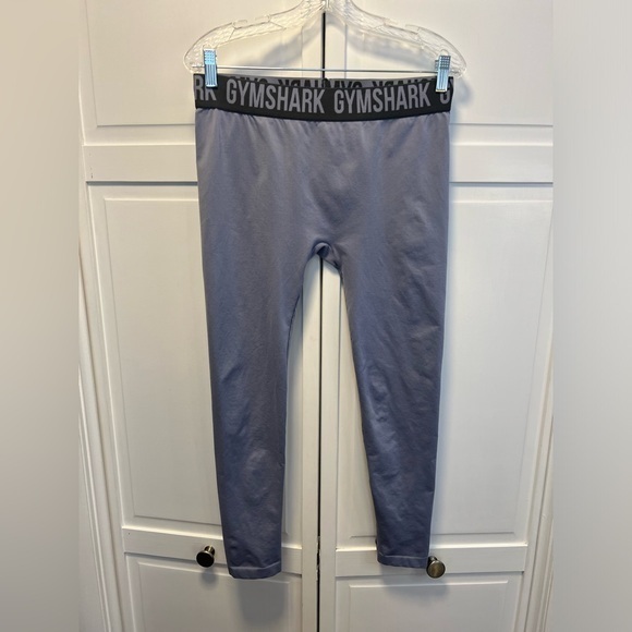 Gymshark Leggings Size Womens Large Color Purple With Gray And Purple Waistband - Picture 1 of 8